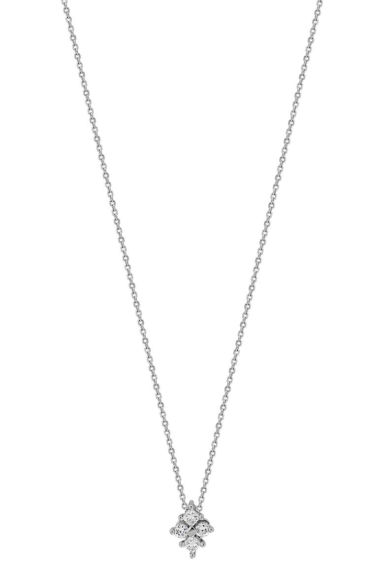 Getty 18K White Gold Diamond Pendant Necklace - 0.13ct. (Nordstrom Exclusive), Main, color, 18K WHITE GOLD