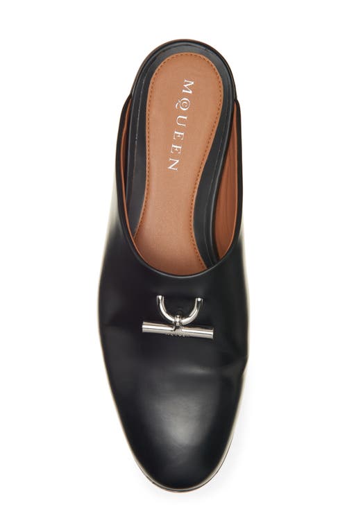 Alexander Mcqueen T-bar Slip On Mule In Black