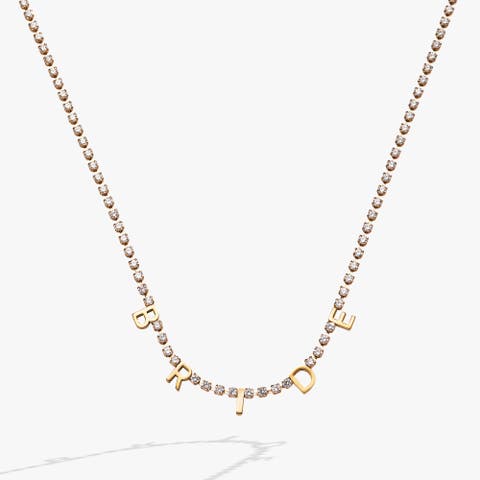 Bride Tennis Chain Necklace