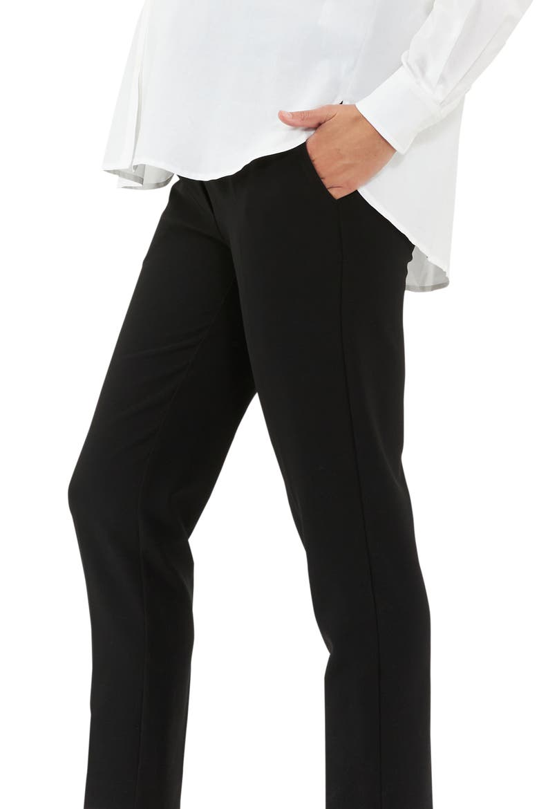 Alexa Classic Cropped Maternity Work Pant, Alternate, color, Black