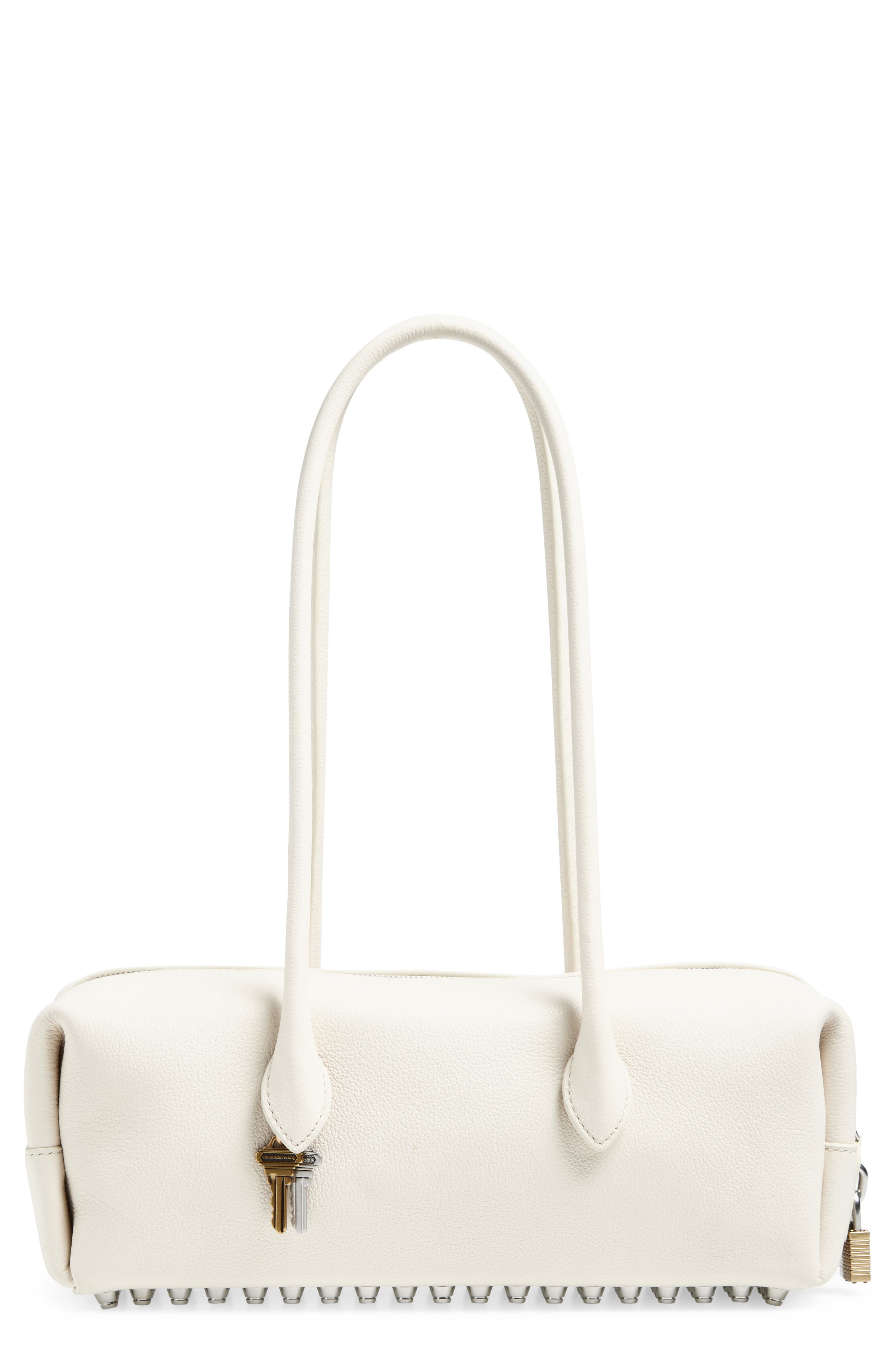 Alexander Wang Roux Medium Shoulder Bag, Main, color, Vanilla