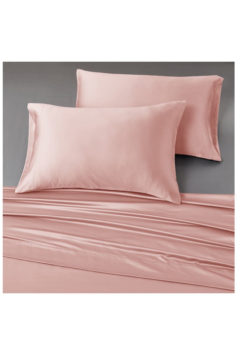 Solid Satin Deep Pocket 6-Piece Sheet Set, Alternate, color, DUSTY MAUVE