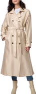Bernardo Golden Luster Double Breasted Trench Coat