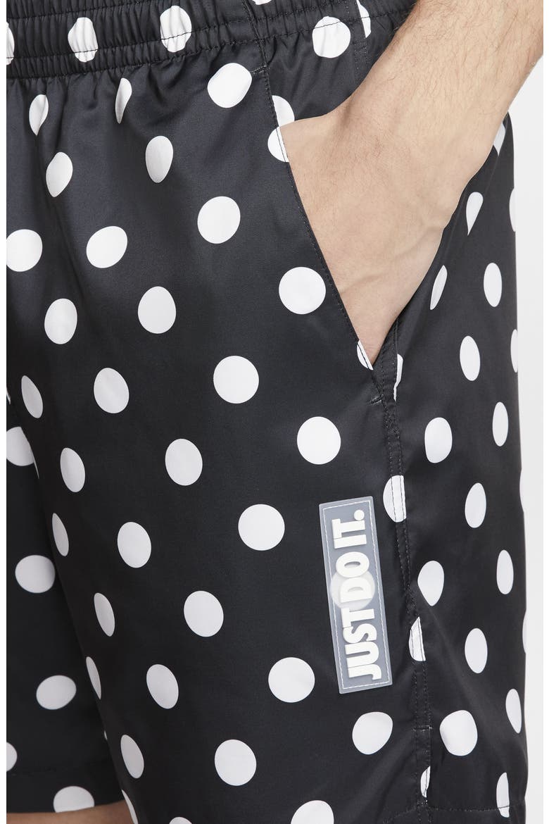 Sportswear JDI Polka Dot Shorts, Alternate, color, BLACK