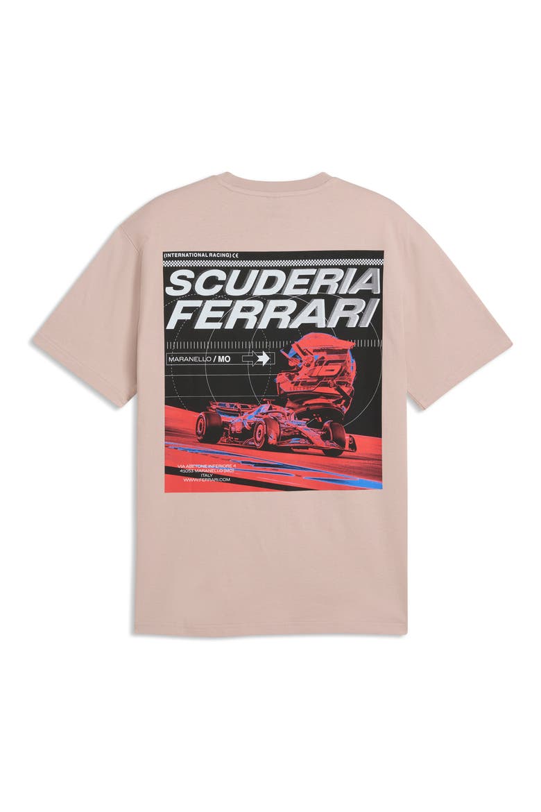Scuderia Ferrari Speed Cotton Graphic T-Shirt, Alternate, color, ROSE LATTE