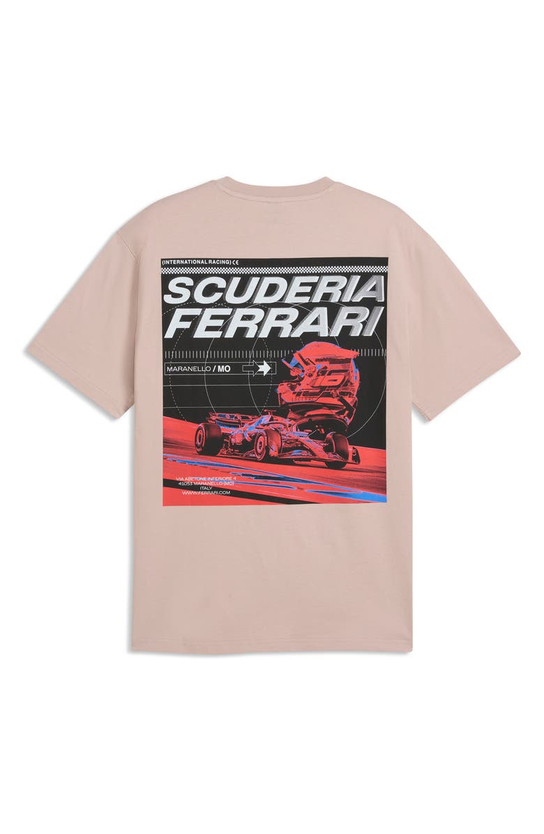 PUMA Scuderia Ferrari Speed Cotton Graphic T-Shirt, Alternate, color, Rose Latte