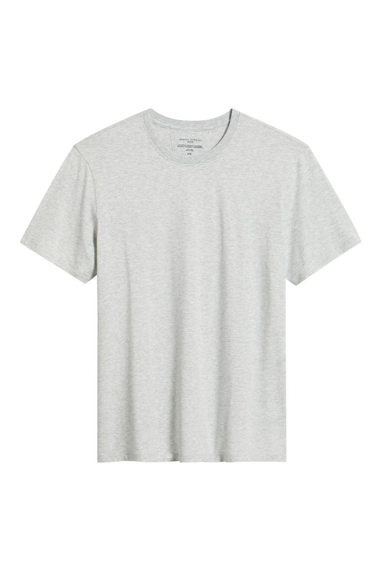 Stretch Cotton & Modal Pajama T-Shirt, Alternate, color, GREY STRIPE