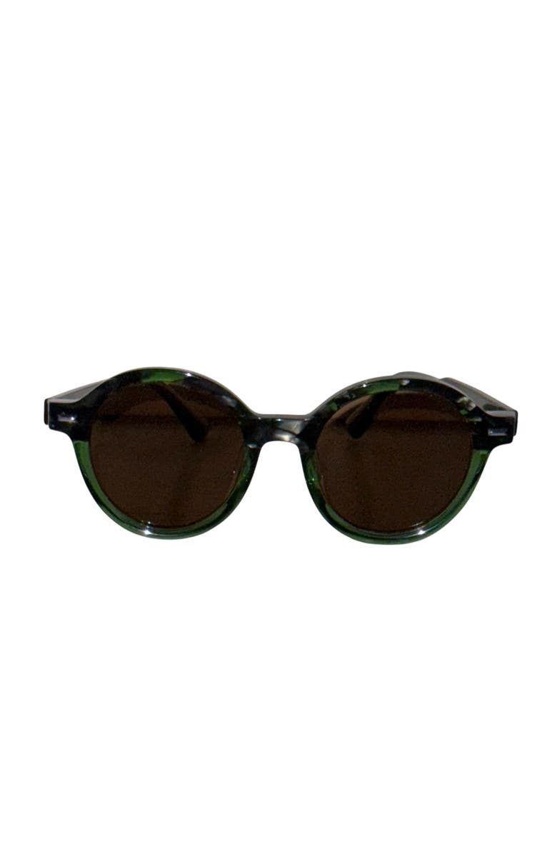 Tribal ëyës Emerald Round 48mm Sunglasses, Main, color, Green