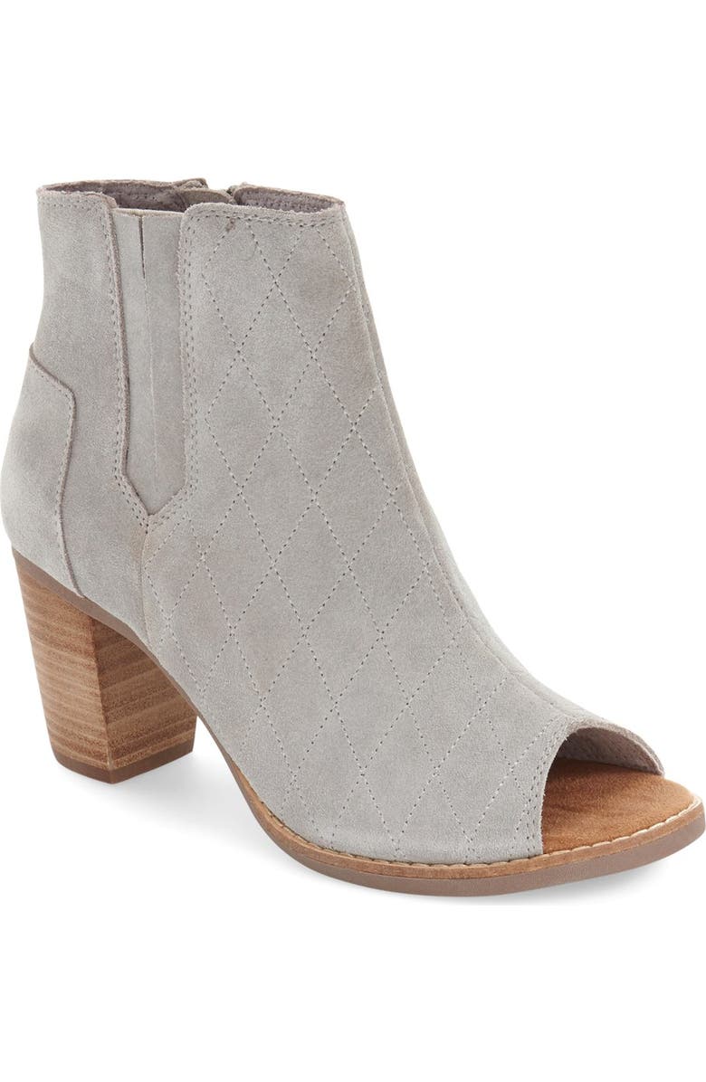TOMS 'Majorca' Peep Toe Bootie, Main, color,