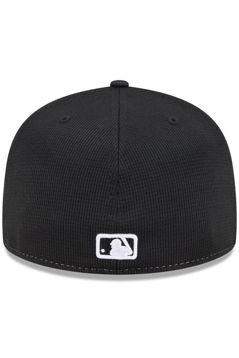 Men's New Era White/Red Chicago White Sox 2025 City Connect Batting Practice 59FIFTY Fitted Hat, Alternate, color, White