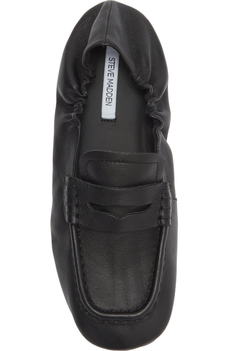Steve Madden Eurry Penny Loafer, Alternate, color, Black Leather