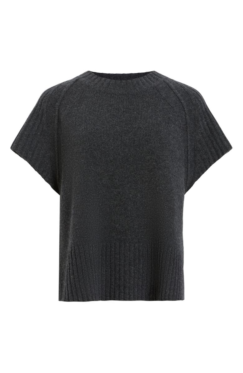 AllSaints Anthe Merino Wool Short Sleeve Sweater, Alternate, color, 