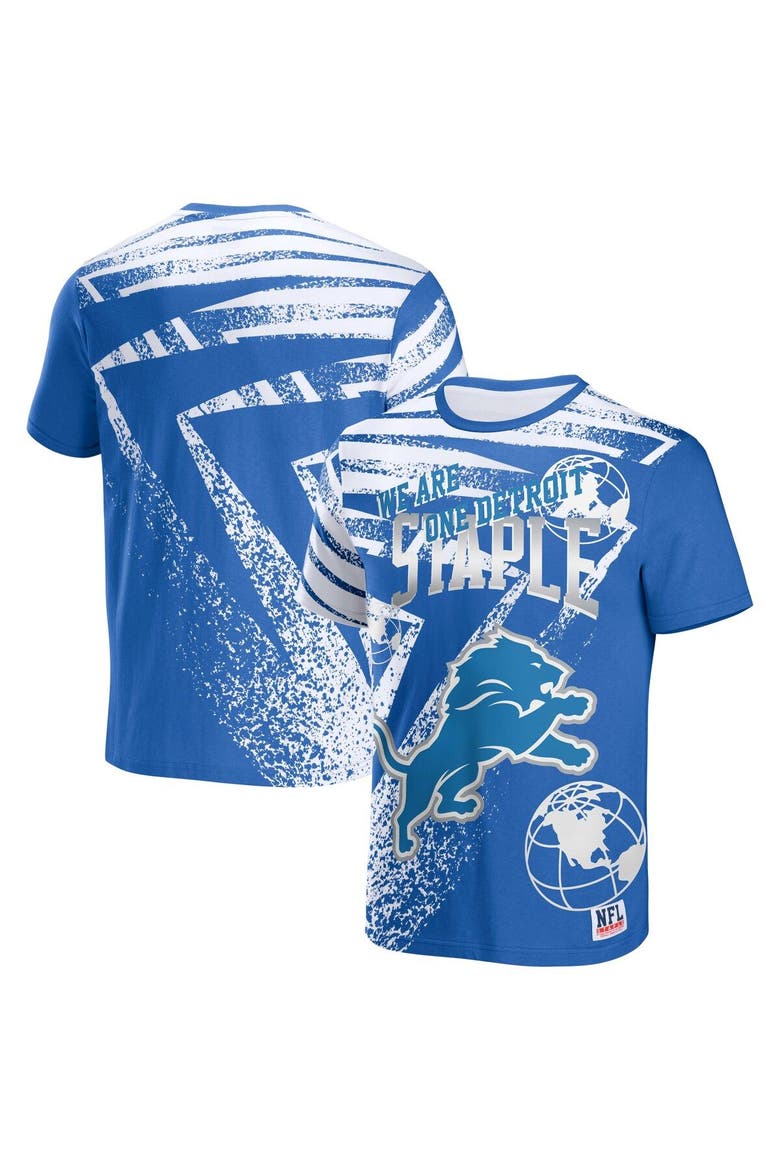 Stapler Graphi STAPLE Men's NFL x Staple Blue Detroit Lions All Over Print T-Shirt ...