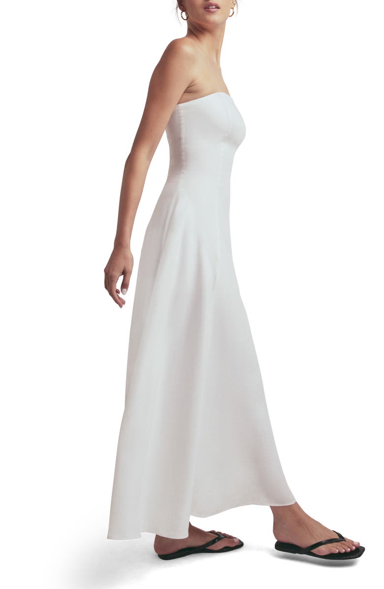 Favorite Daughter The Favorite Strapless Maxi Dress, Alternate, color, White