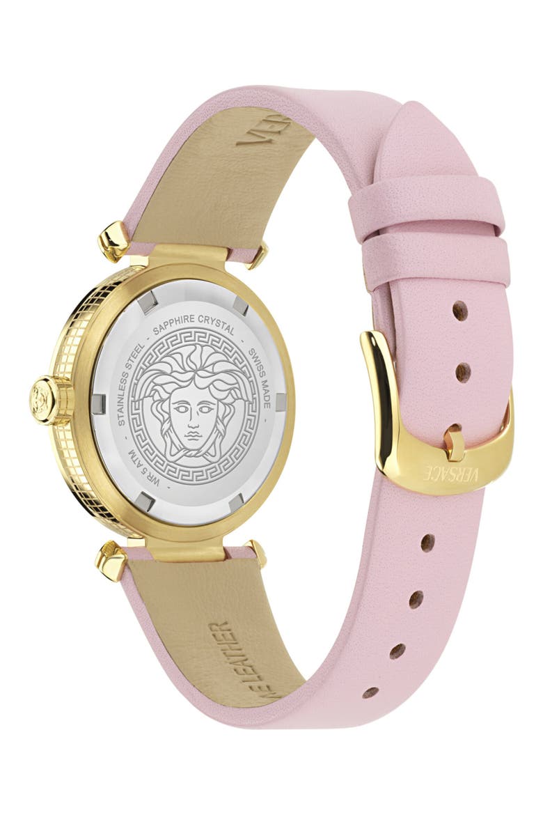 Renaissance Leather Strap Watch, 35mm, Alternate, color, GOLD1