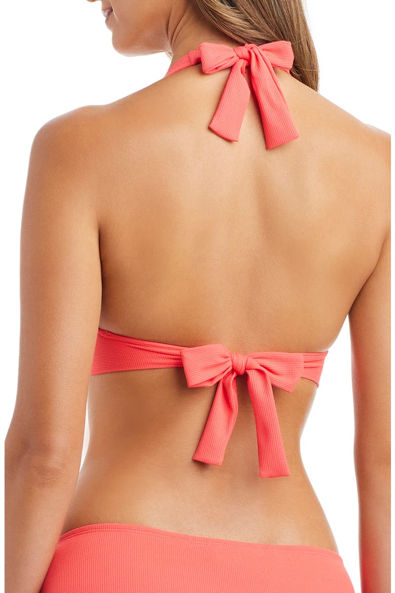 Ring Halter Bikini Top, Alternate, color, CRAB SHACK