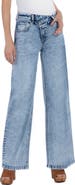 Wash Lab Denim Asymmetric Waist Flare Jeans