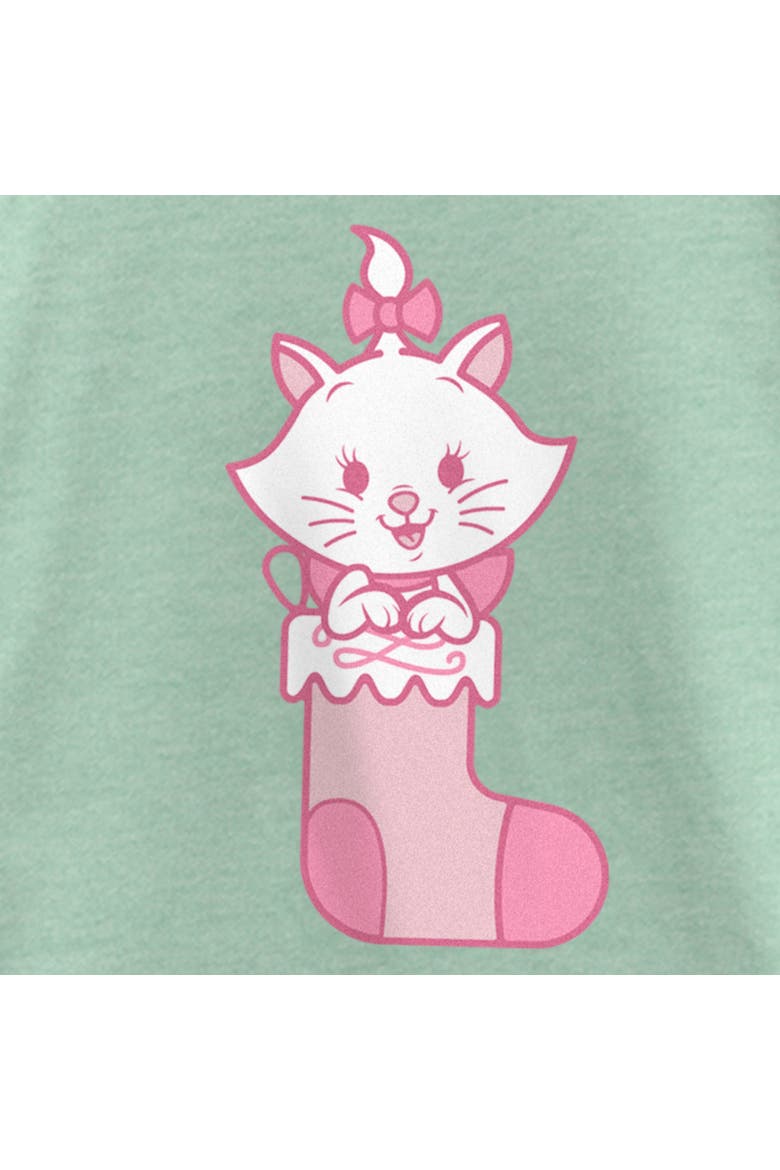 Girl's Aristocats Marie Christmas Stocking  Graphic T-Shirt, Alternate, color, Mint
