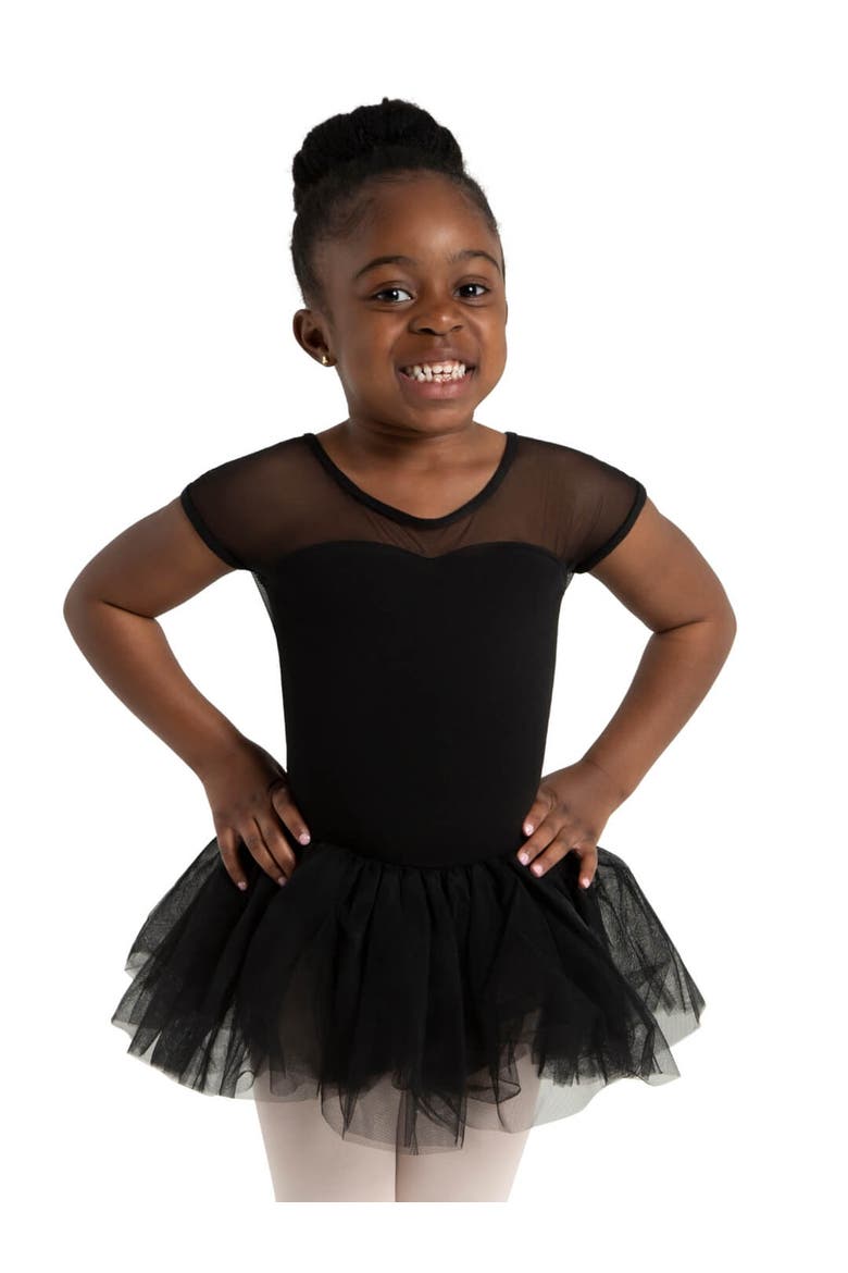 Keyhole Back Tutu Dress, Main, color, Black