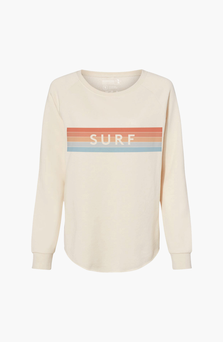 Everyday California Ventura Crewneck Sweater, Main, color, Off-White Stripes