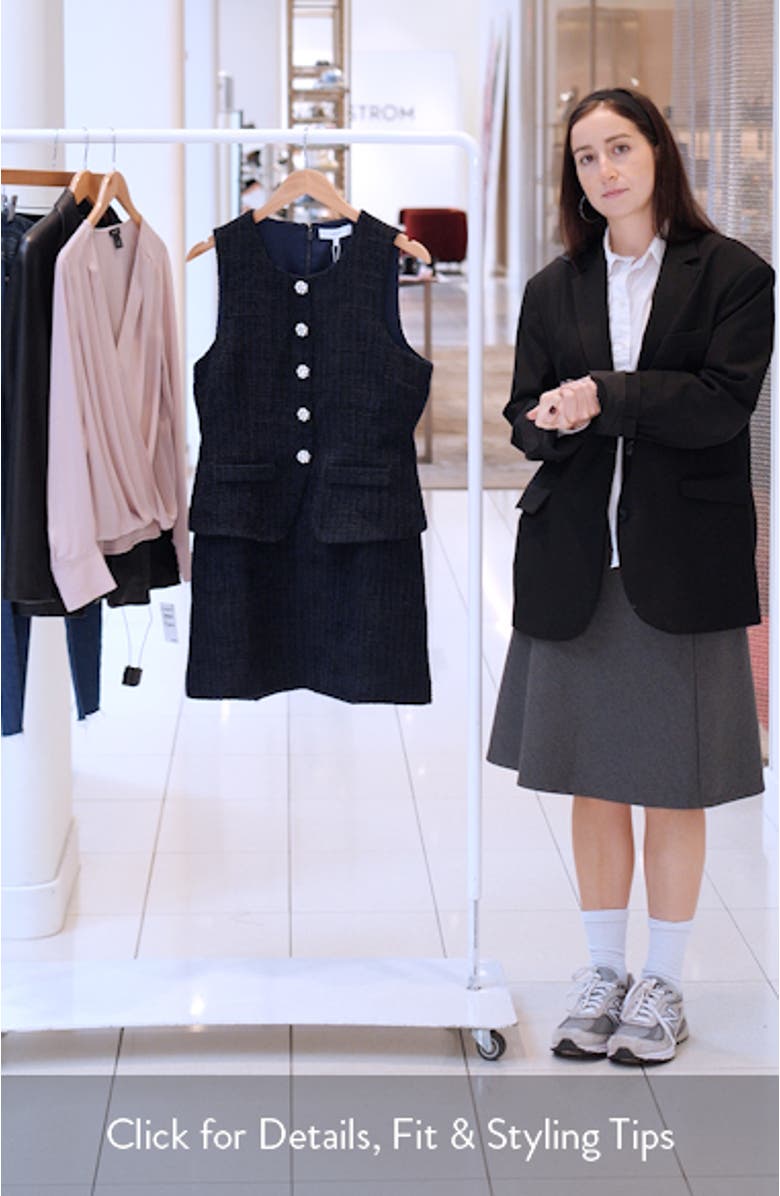 Tabby Tweed Minidress, sales video thumbnail