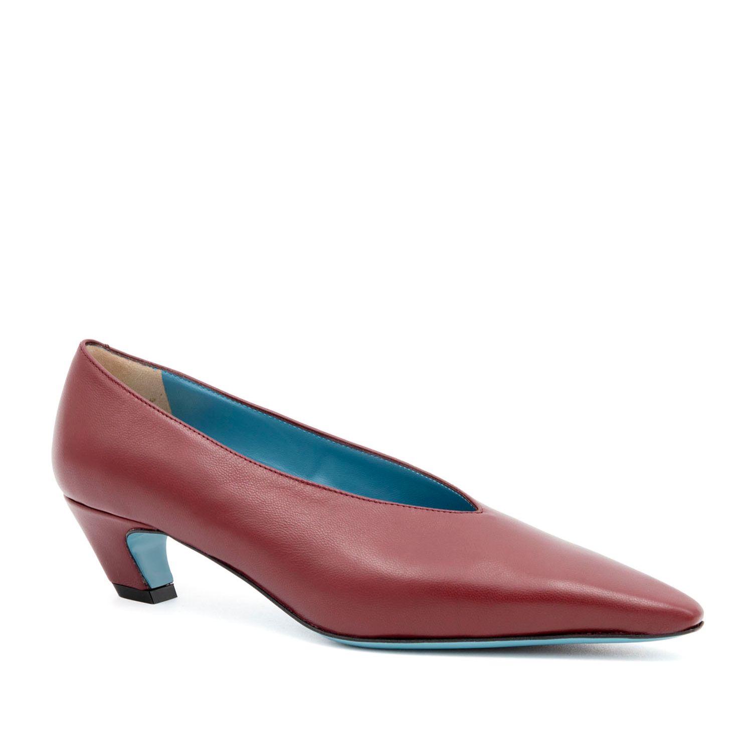 Valentina Rangoni Vespero Choked Vamp Pump, Main, color, Wine Parm