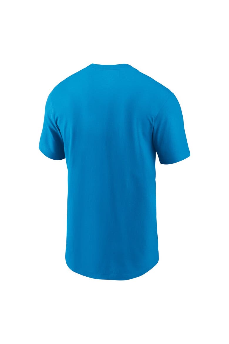 Men's Nike Blue Carolina Panthers Primetime Wordmark Essential T-Shirt, Alternate, color, Blue