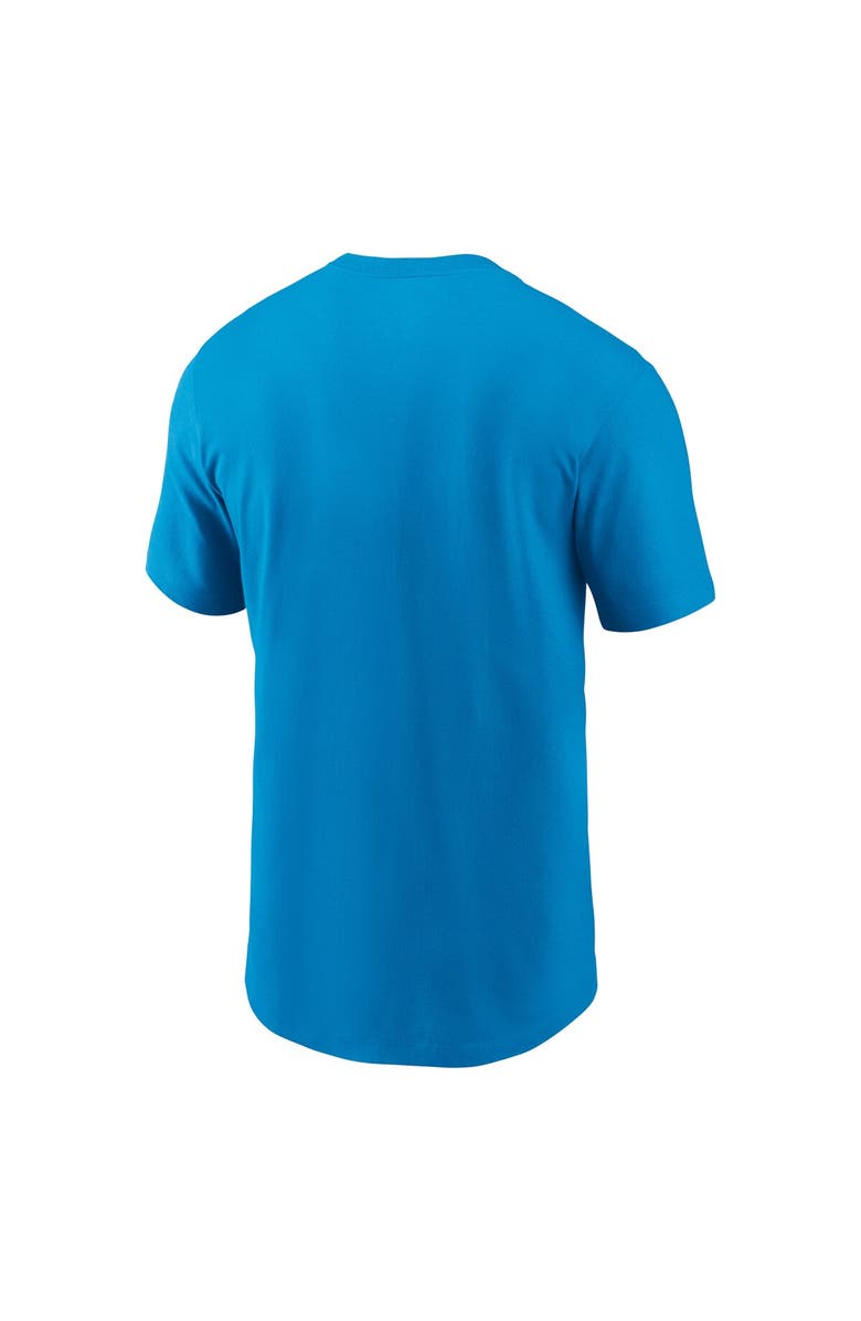 Nike Men's Nike Blue Carolina Panthers Primetime Wordmark Essential T-Shirt, Alternate, color,