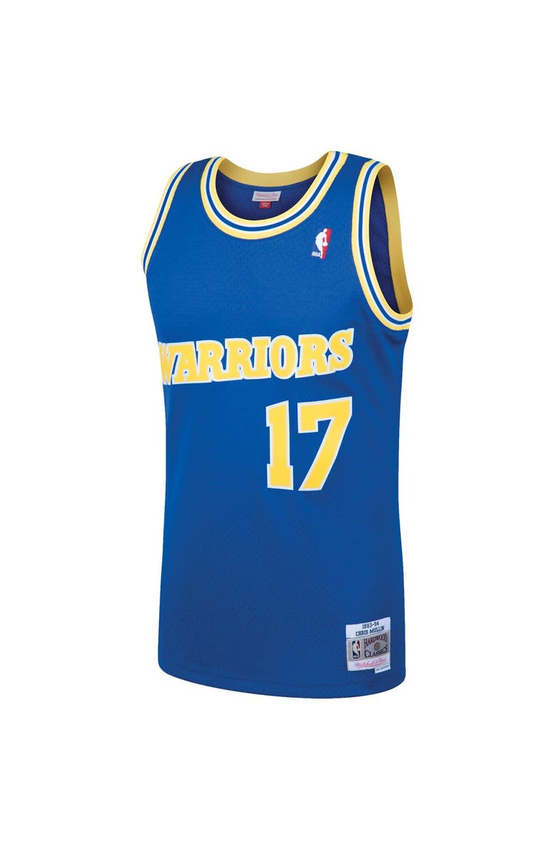 Mitchell & Ness Men's Mitchell & Ness Chris Mullin Royal Golden State Warriors 1993/94 Hardwood Classics Swingman Jersey, Alternate, color, Royal