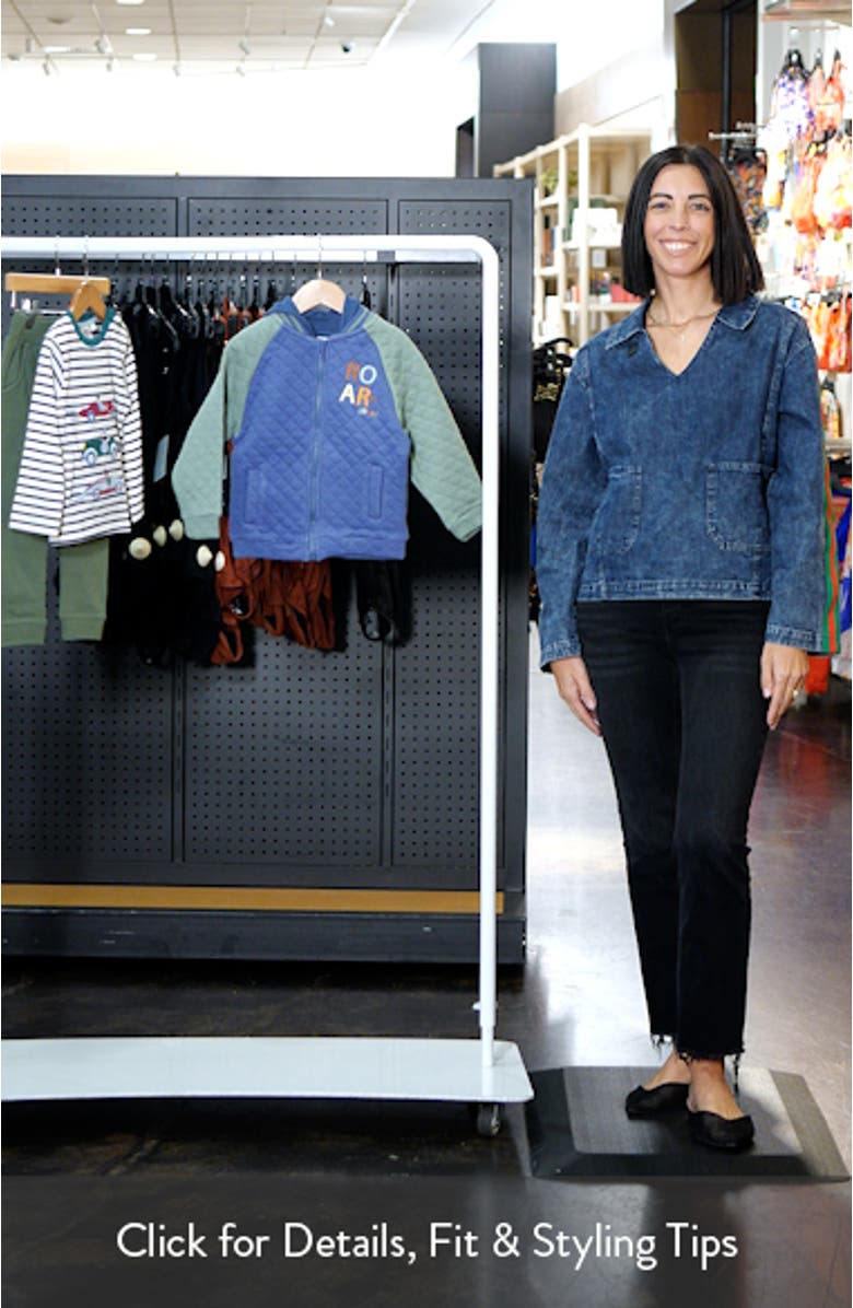 Kids' Dinosaur Appliqué Hooded Bomber Jacket, sales video thumbnail