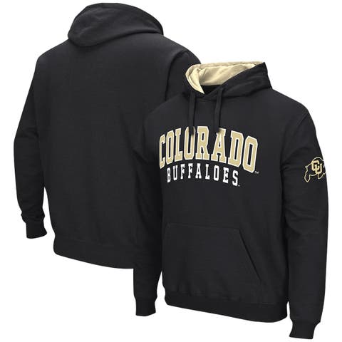 Men's Colosseum Black Colorado Buffaloes Double Arch Pullover Hoodie