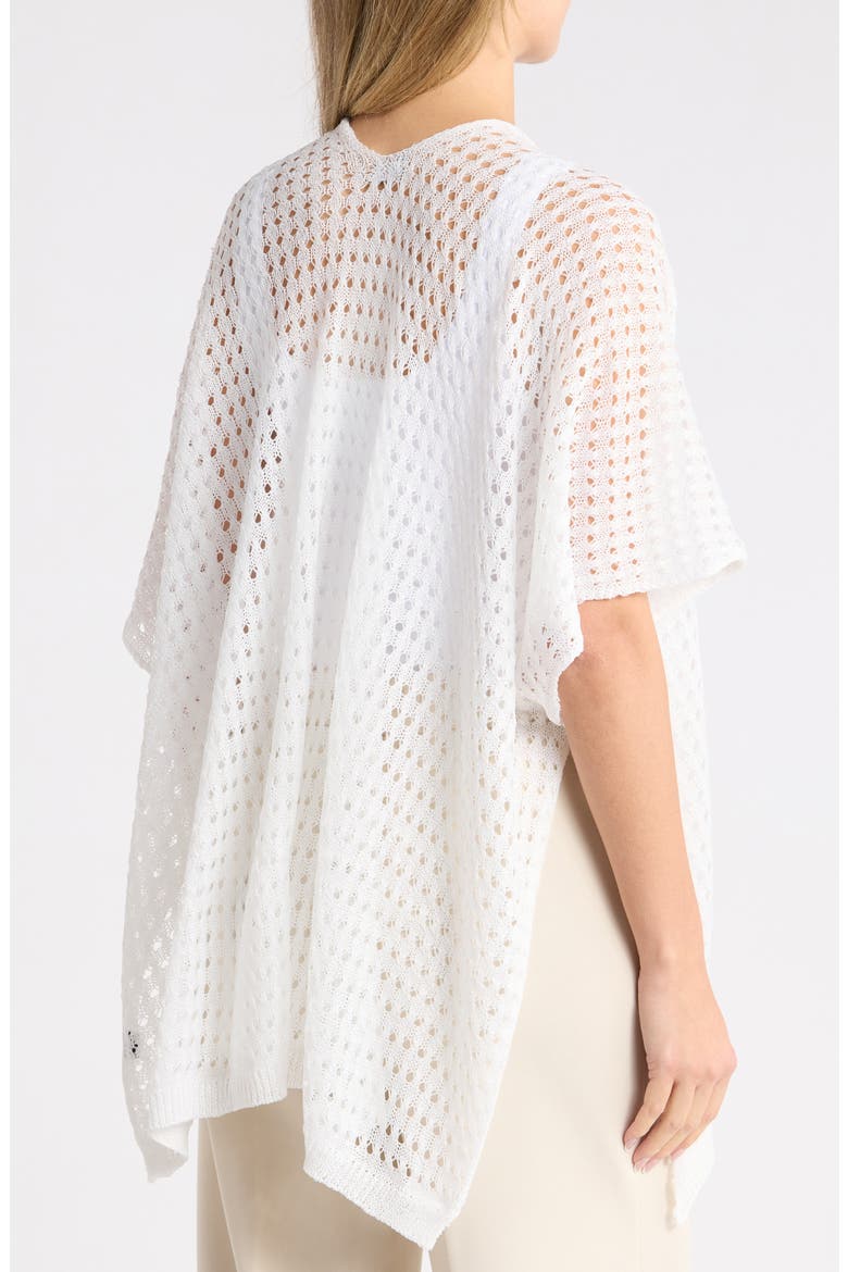 Metallic Open Weave Wrap, Alternate, color, WHITE
