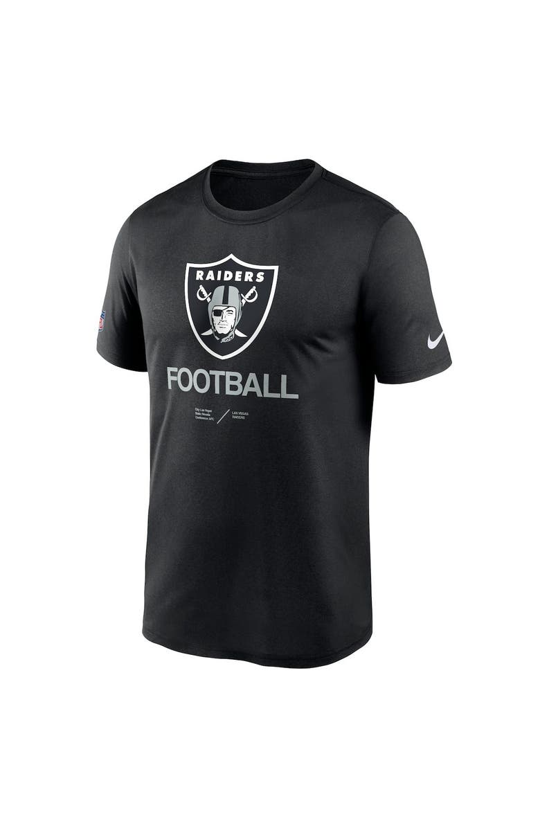 Nike Men's Nike Black Las Vegas Raiders Sideline Infograph Performance T-Shirt, Alternate, color,