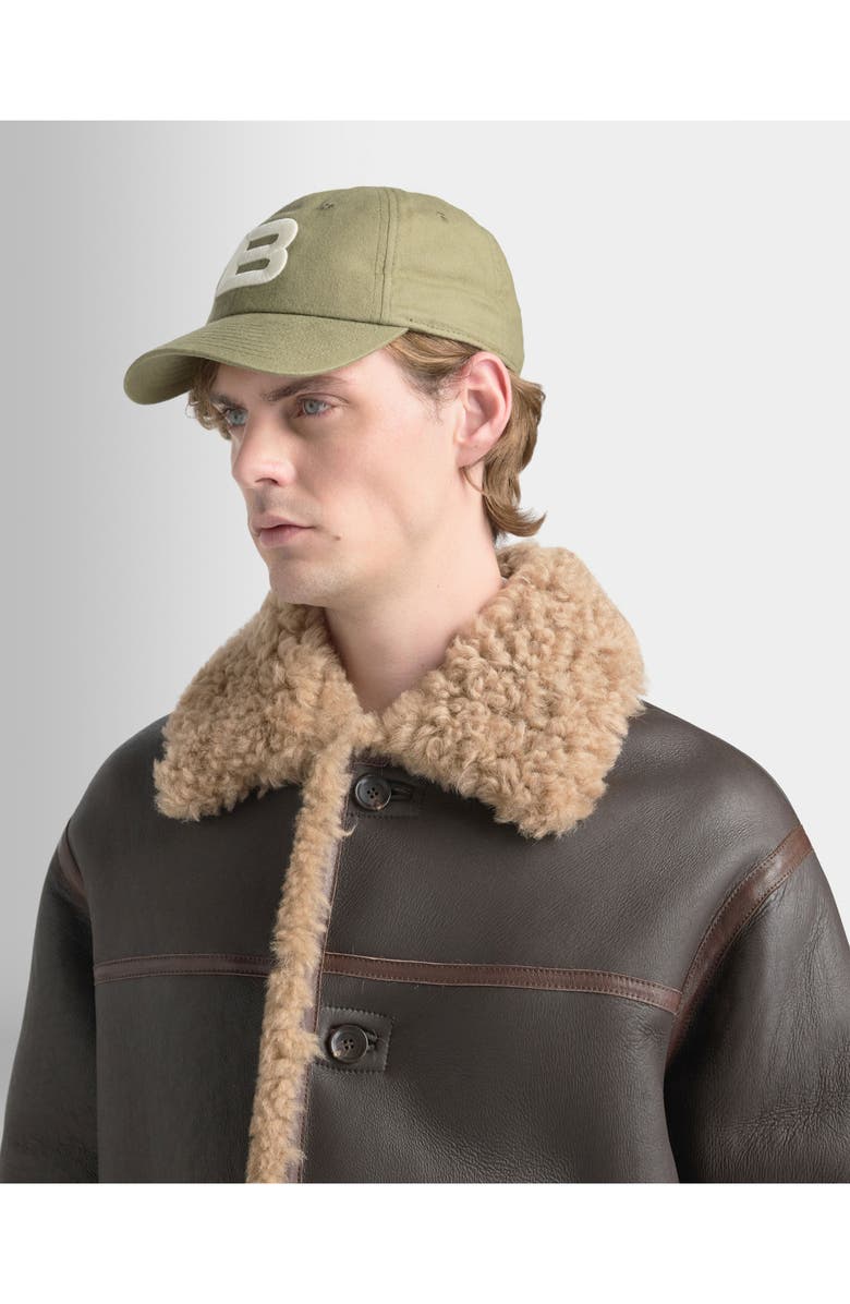 Bally Baseball Hat With Logo In Cotton, Alternate, color, Green