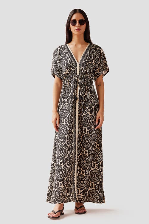 Omika Pia Caftan In Carmen Graphite