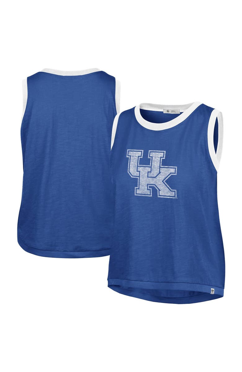 '47 Women's '47 Royal Kentucky Wildcats Premier Ringer Tank Top, Main, color, Royal