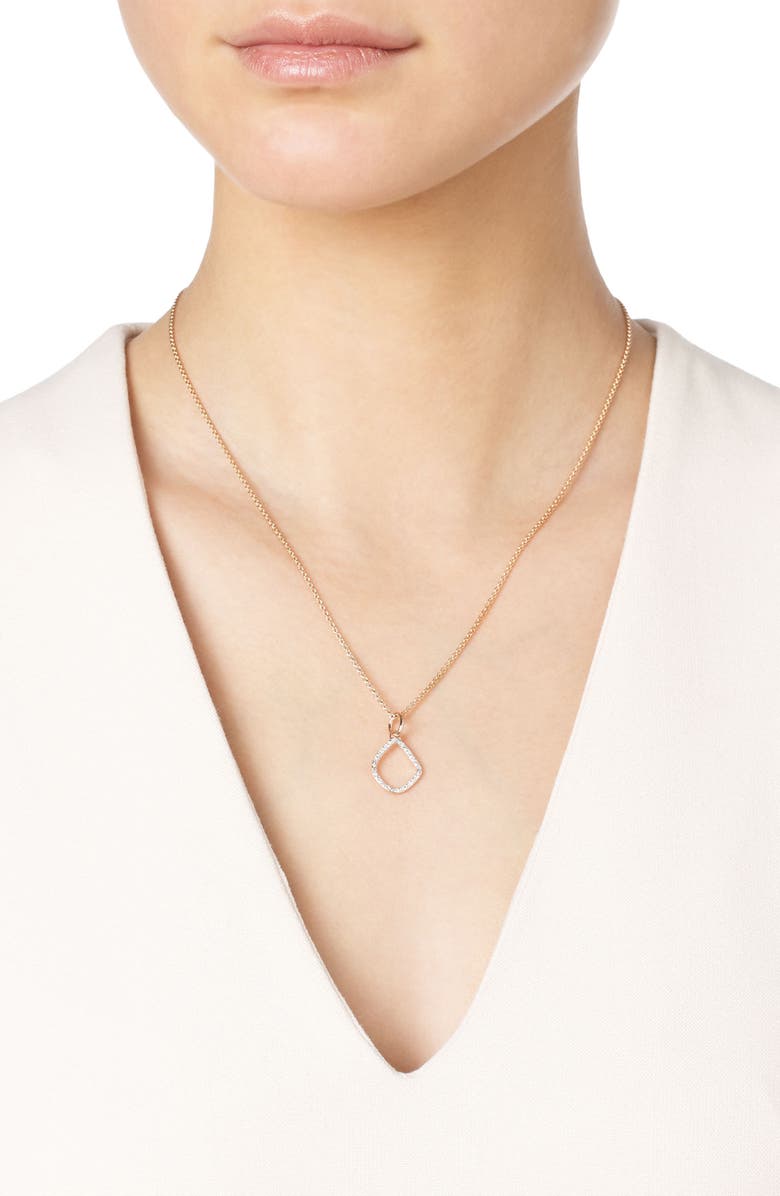 Monica Vinader Riva Diamond Kite Pendant Charm, Alternate, color,