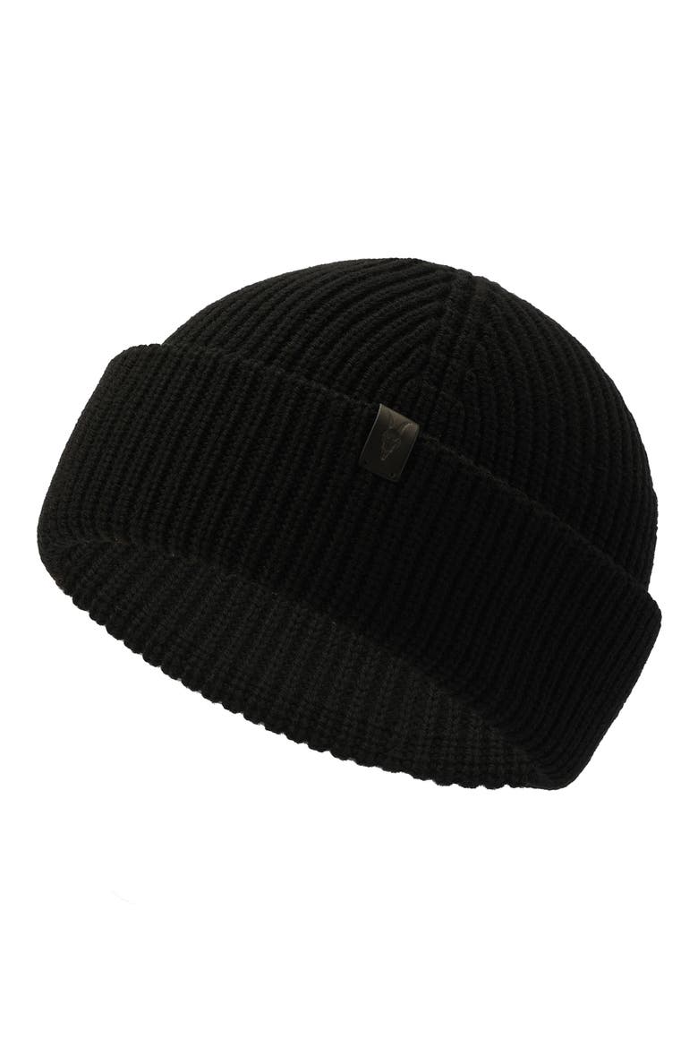 Merino Wool Beanie, Alternate, color, BLACK