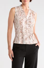 Calvin Klein Python Print V-Neck Camisole