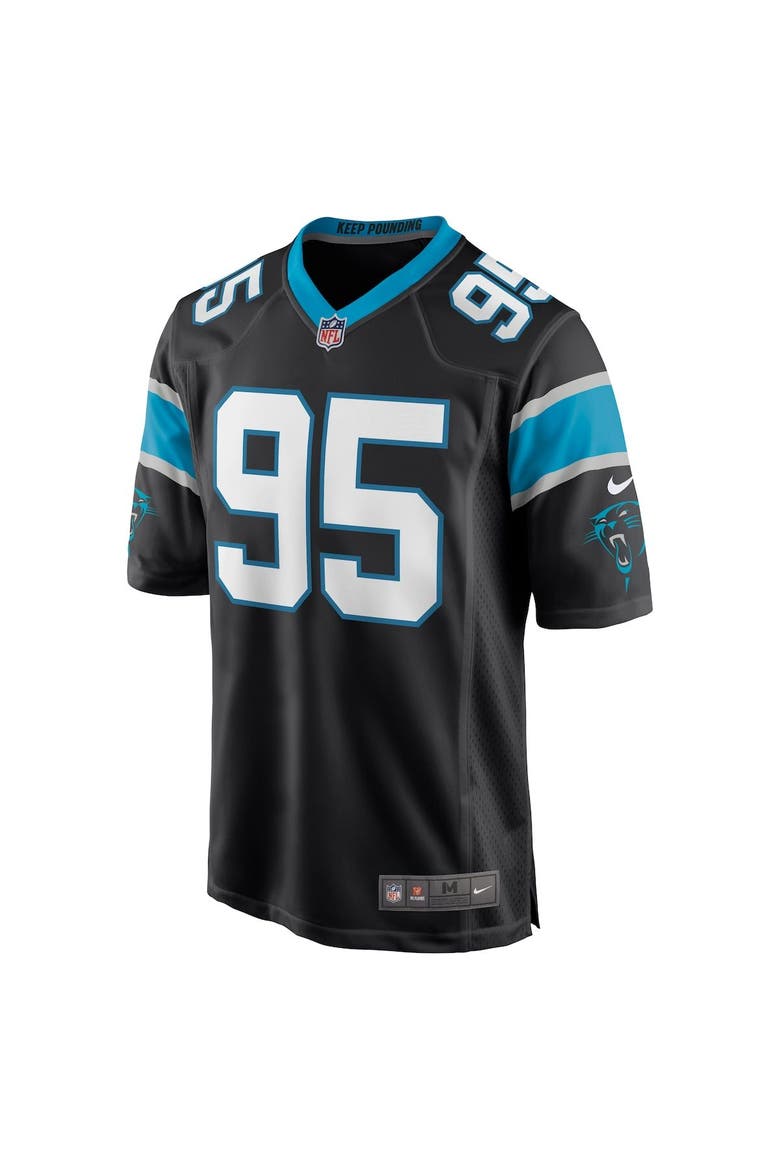 Men's Nike Derrick Brown Black Carolina Panthers Player Game Jersey, Alternate, color, Black