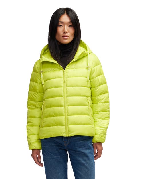 Pajar Kateri Light Weight Boxy Puffer In Neo Green