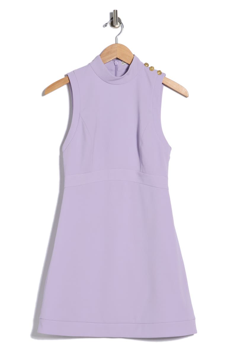 Victoria Mock Neck Sleeveless Fit & Flare Dress (Women