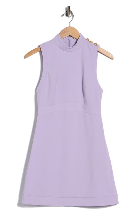 Victoria Mock Neck Sleeveless Fit & Flare Dress