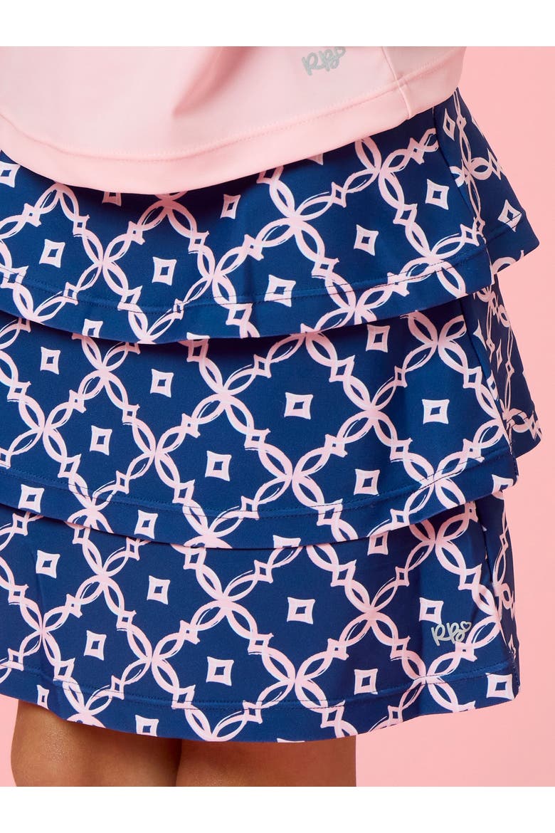 Girls Active Skort, Alternate, color, Navy Coastal Charm