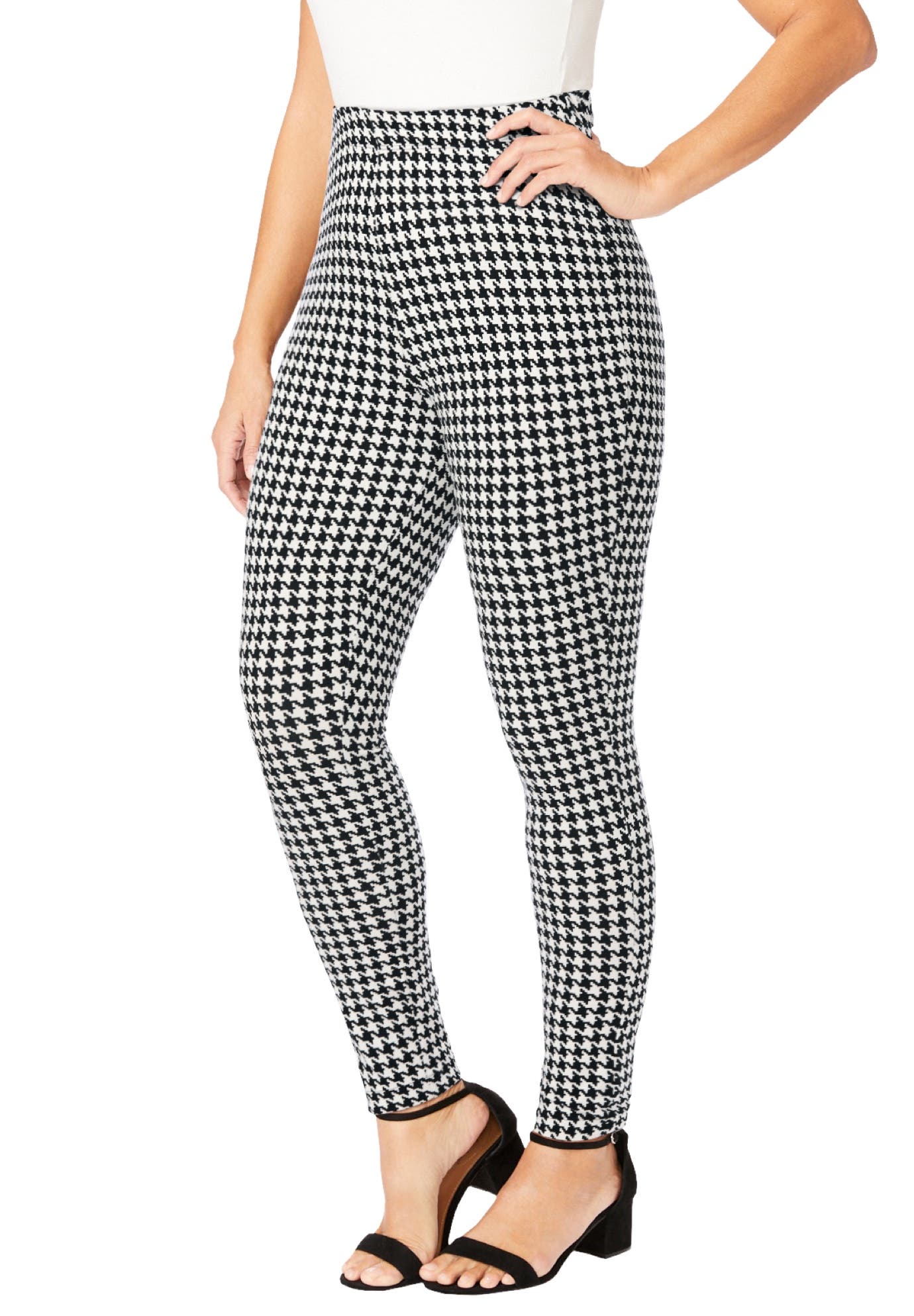 BLACK MINI HOUNDSTOOTH