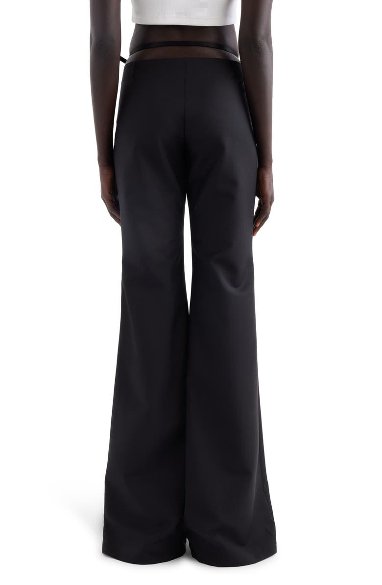 Givenchy Voyou Wool Blend Flare Leg Pants, Alternate, color, 