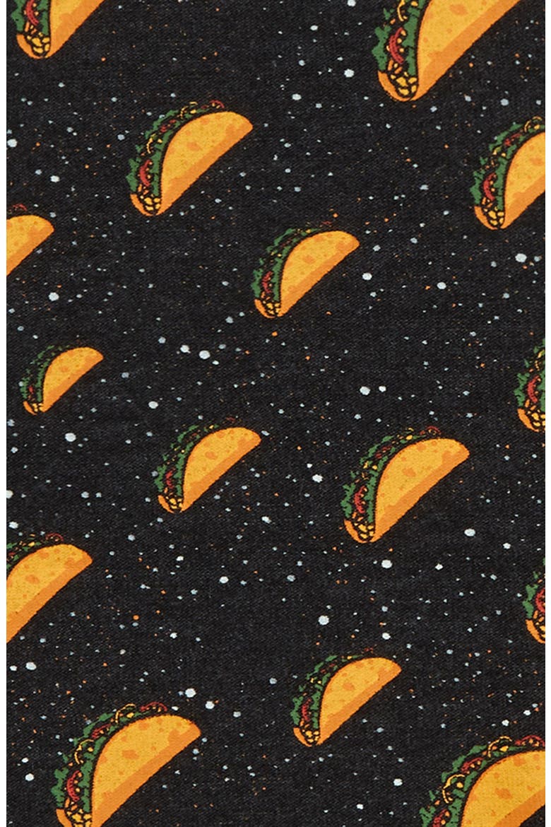 Galactic Tacos Cozy Sweatpants, Alternate, color, BLACK