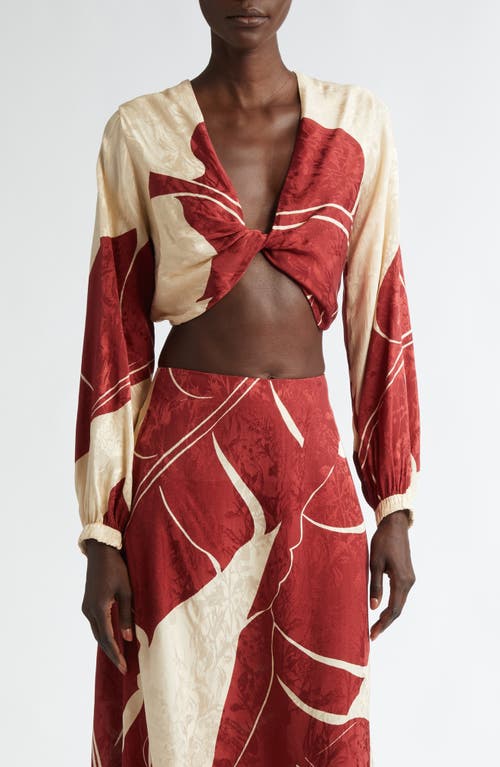 Johanna Ortiz Afterwork Reversible Crop Top In Multi