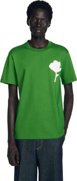 SANDRO T-shirt with flower patch