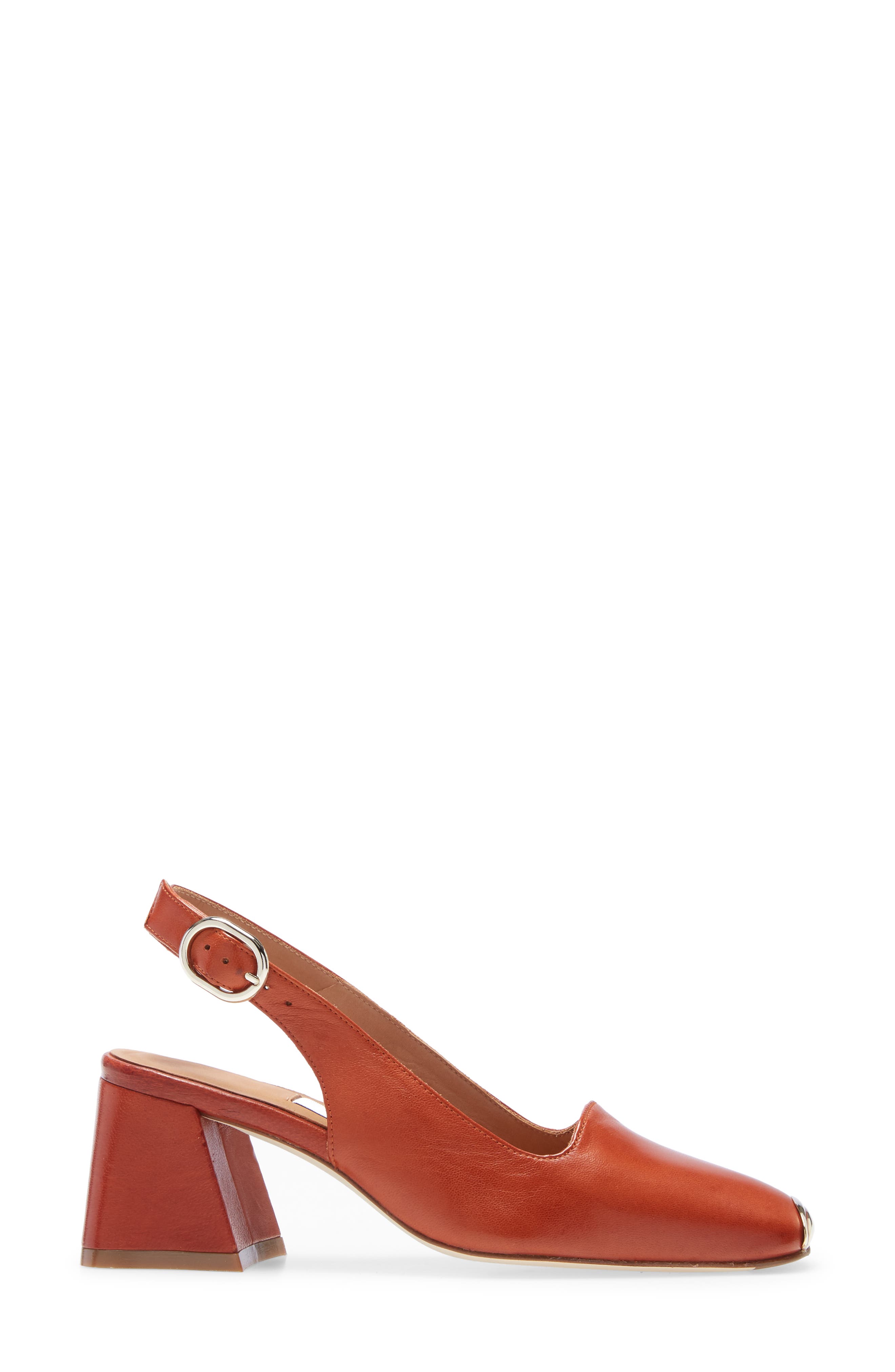Canar Square Toe Slingback Pump, Alternate, color, BRICK